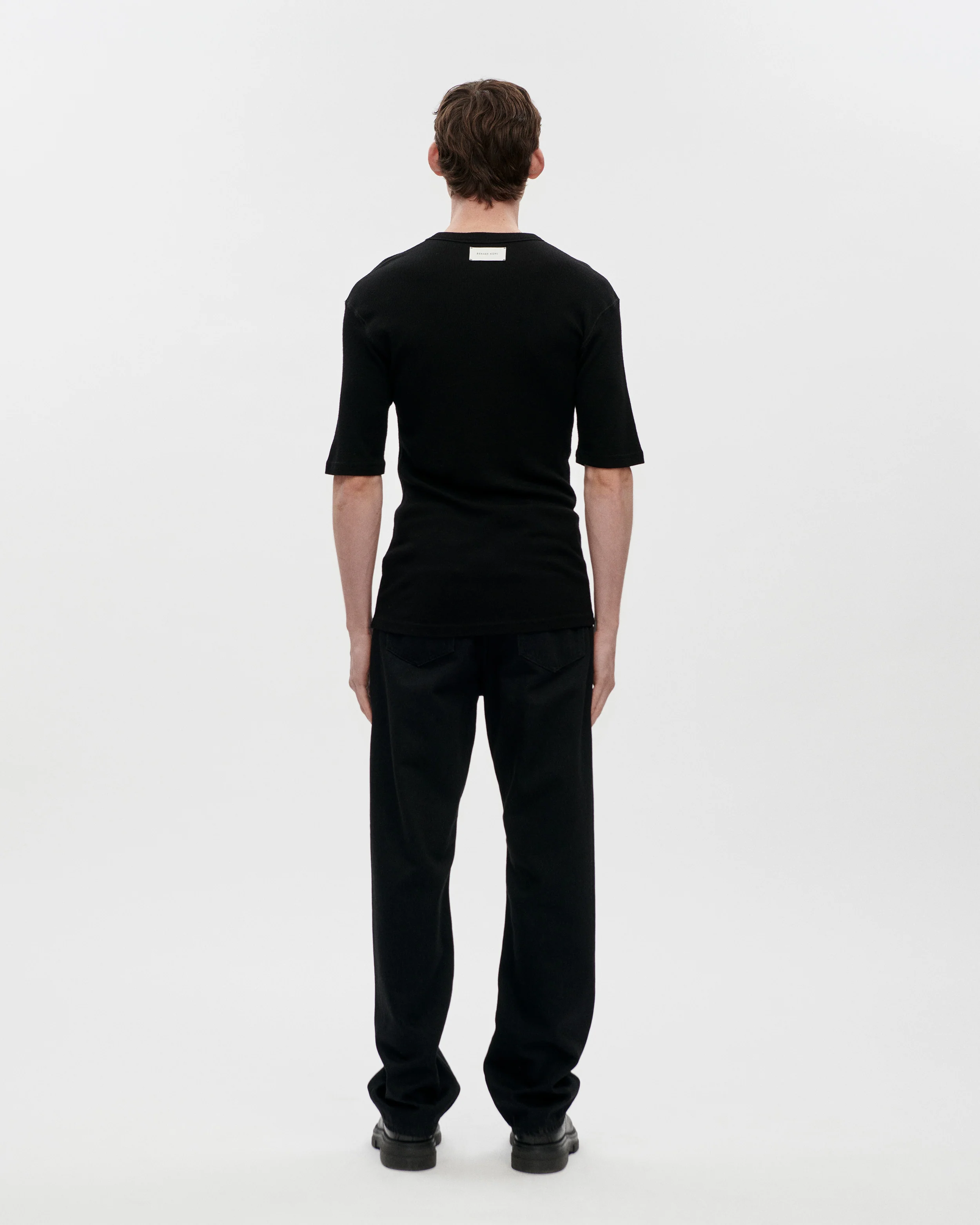 Base Tee Army Wool 009 Black - Image 3