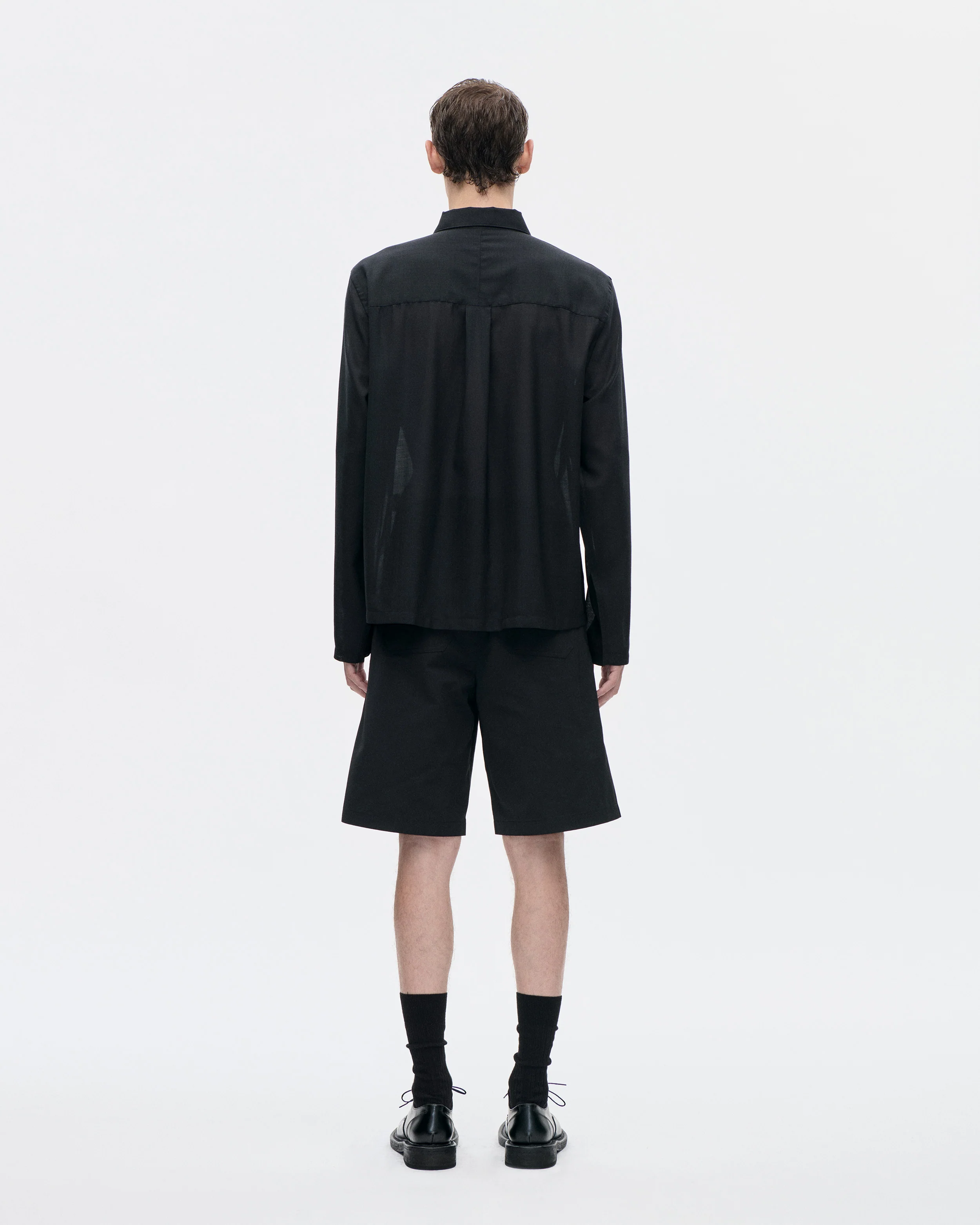 Cordial Shirt 120s Merino 009 Black - Image 3