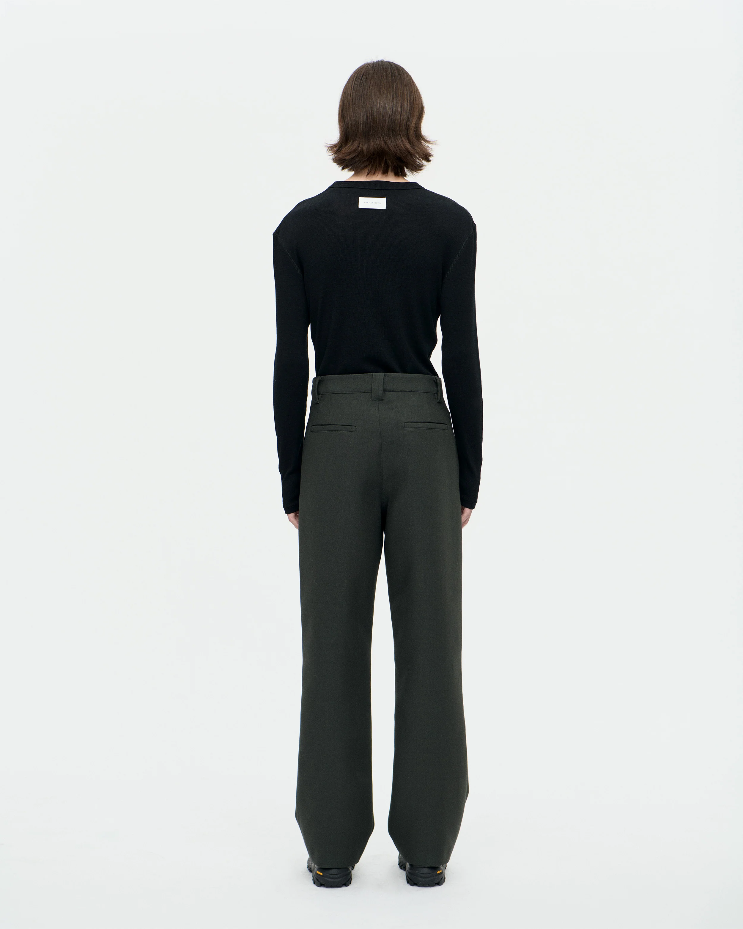Officer Pant Double Wool 086 Fog - Image 3
