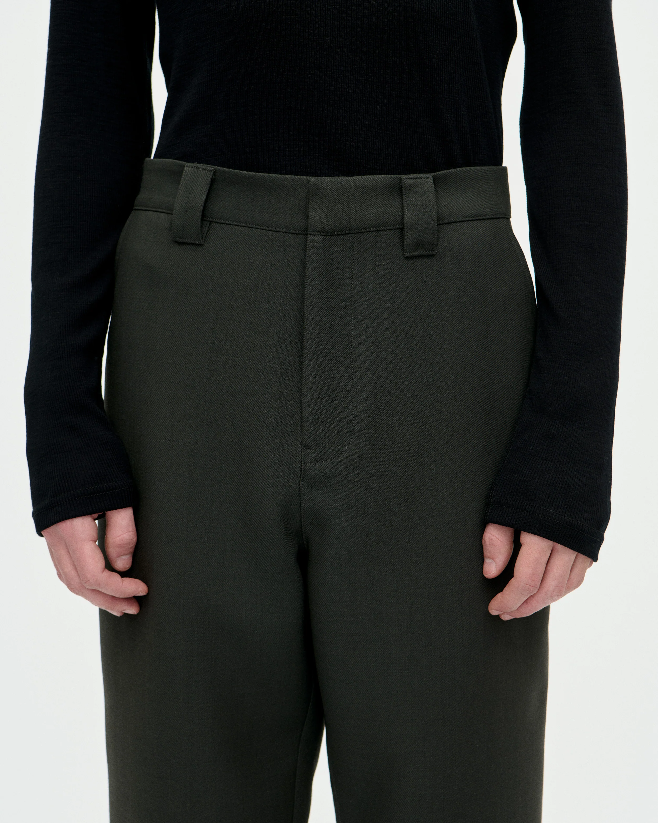 Officer Pant Double Wool 086 Fog - Image 4