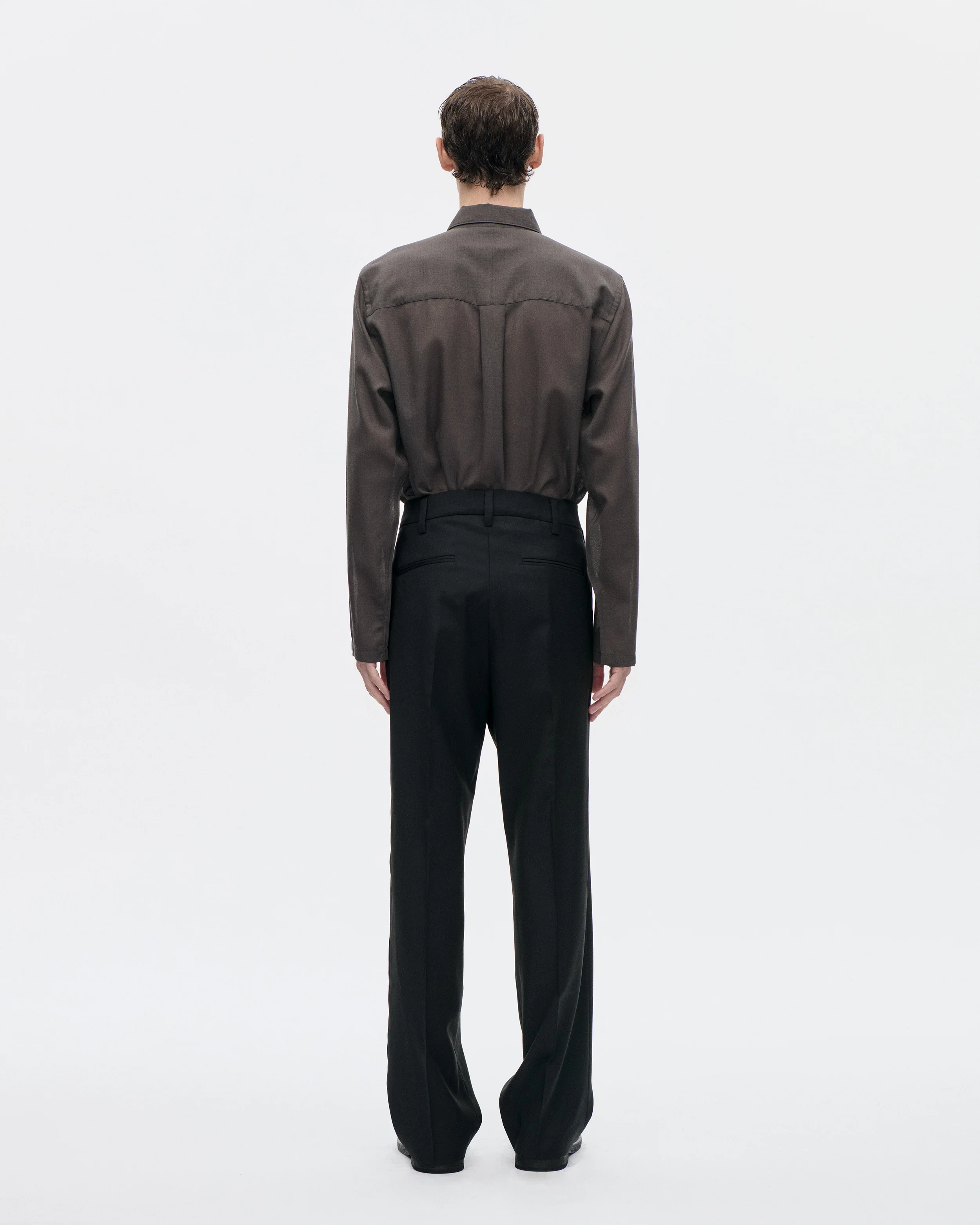Dress Trouser Fine Wool 084 Peat - Image 3