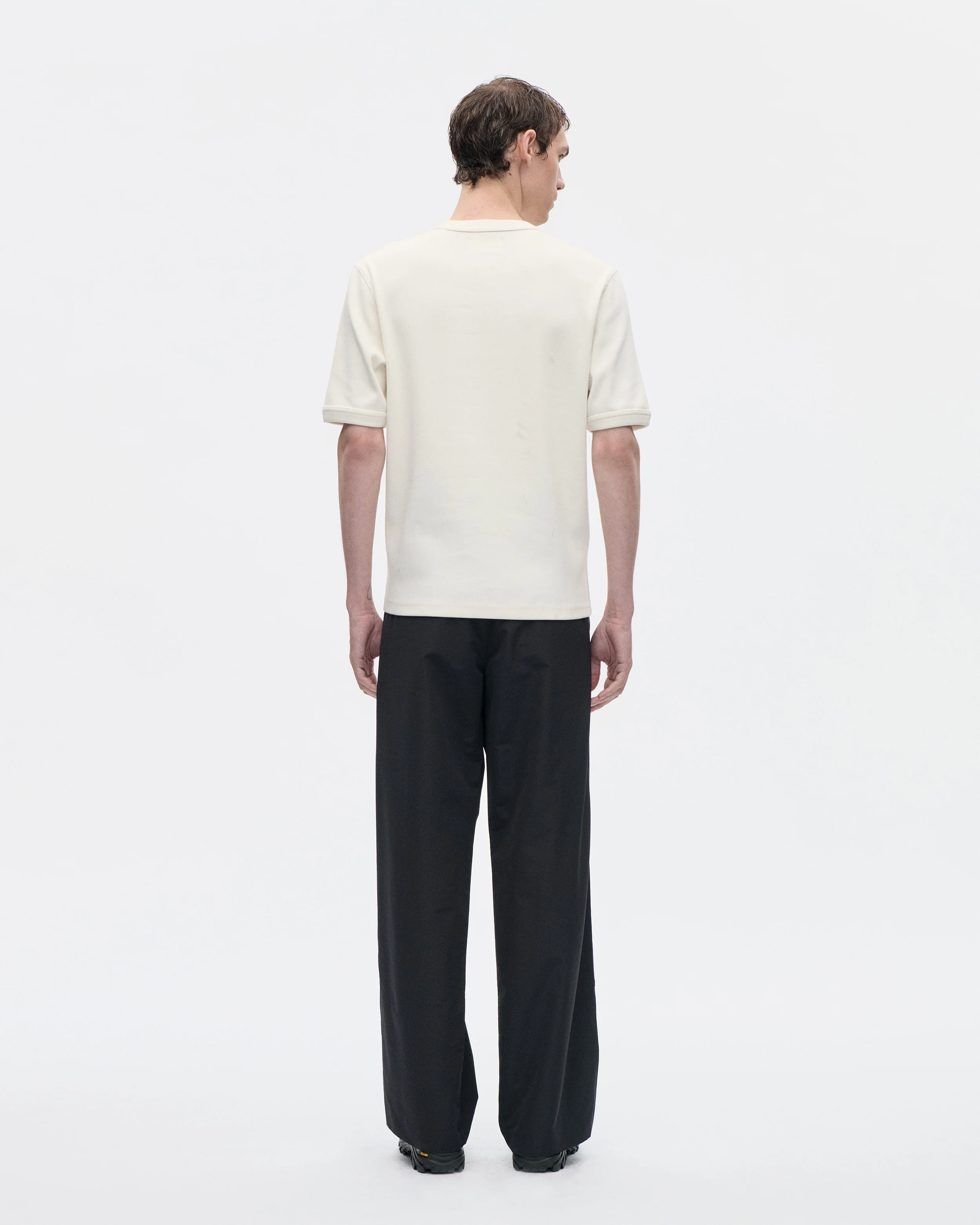 Gym Tee Cotton Rib 021 Chalk - Image 3