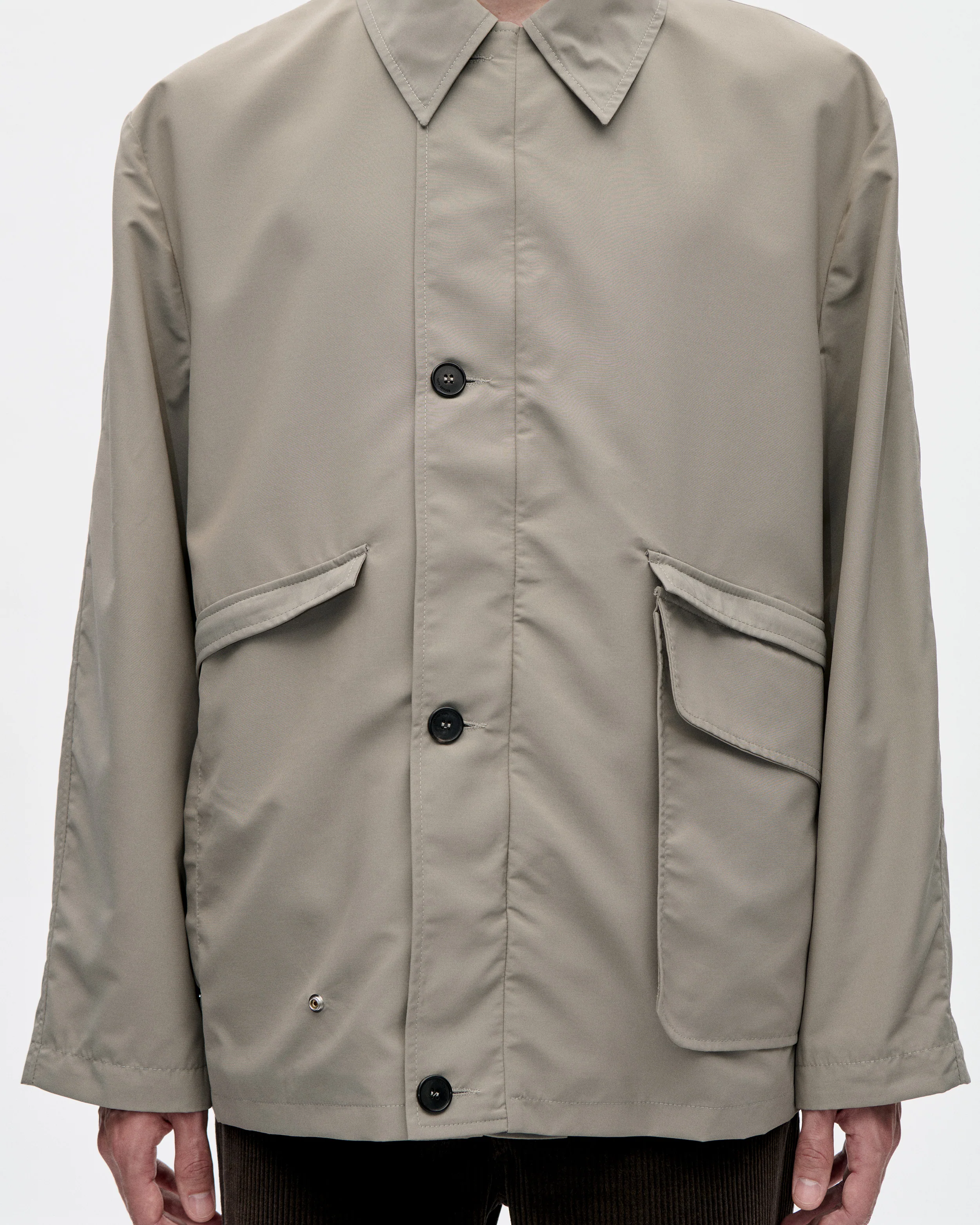Hunt Jacket Wool Tech 081 Grey - Image 4