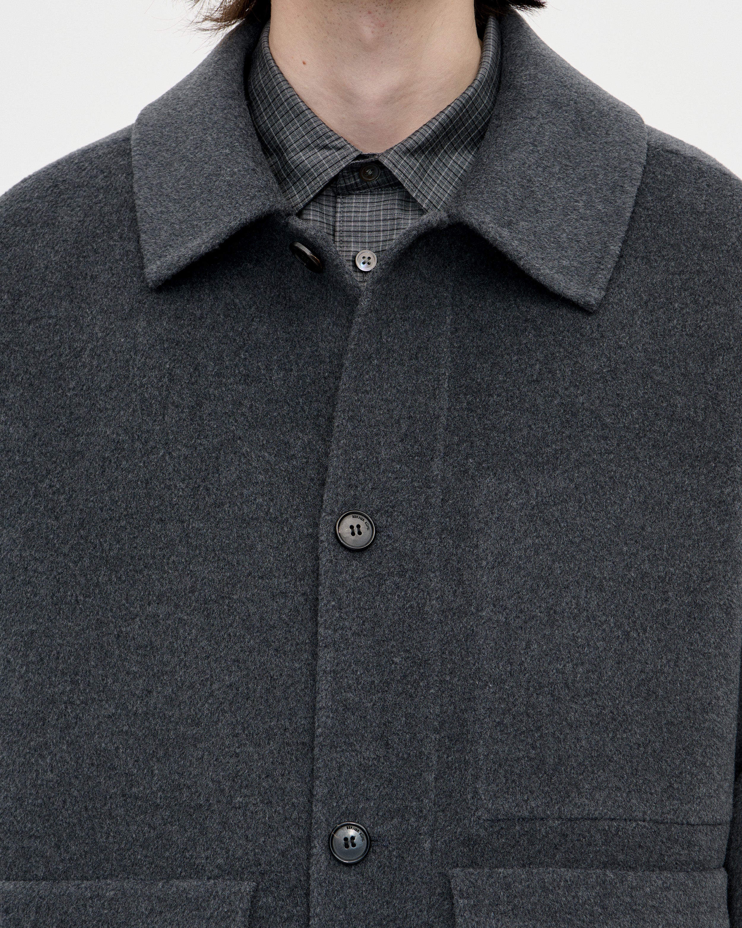 Naval Jacket Woolcash 008 Charcoal - Image 4