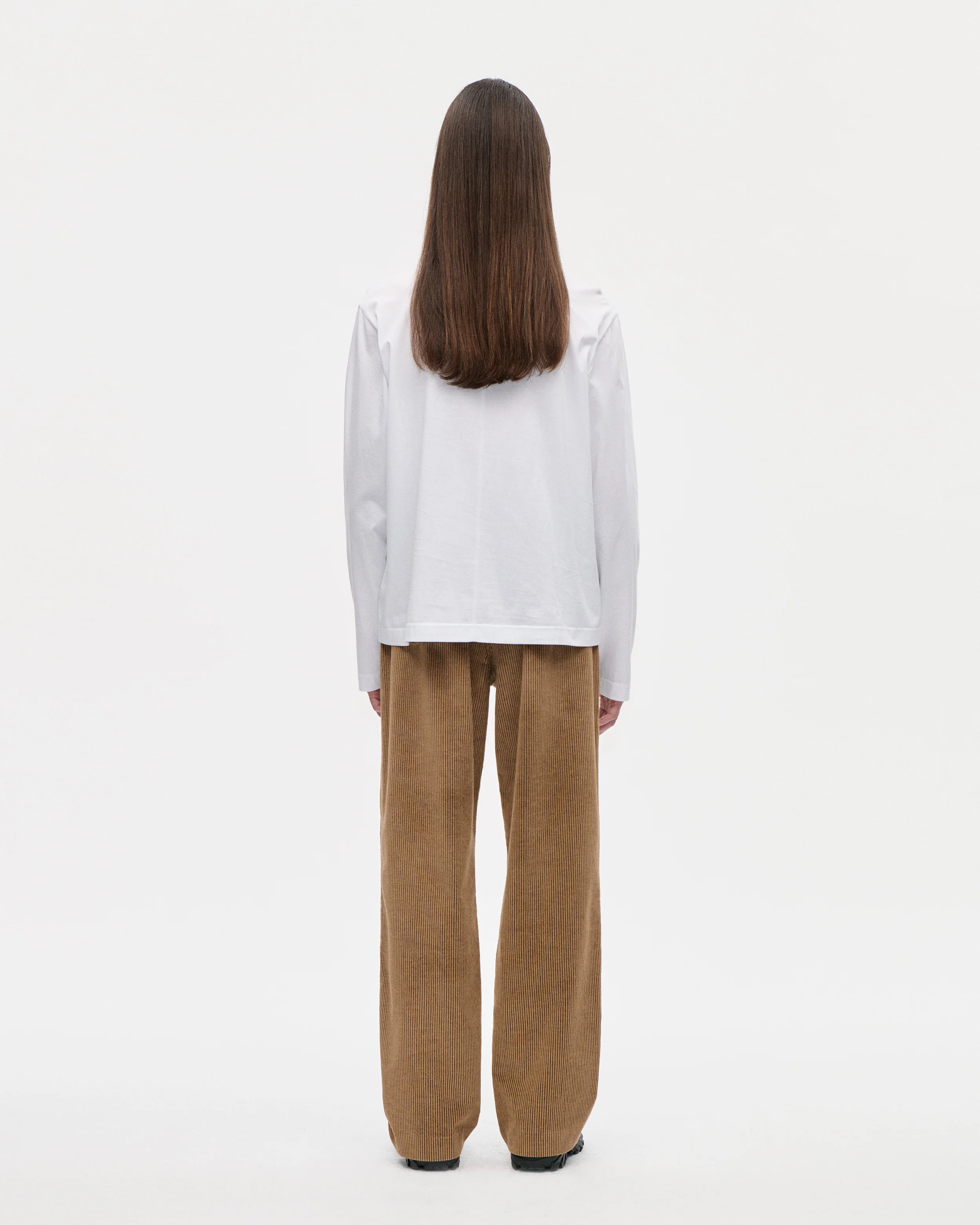Seam Tee LS 140 001 White - Image 3