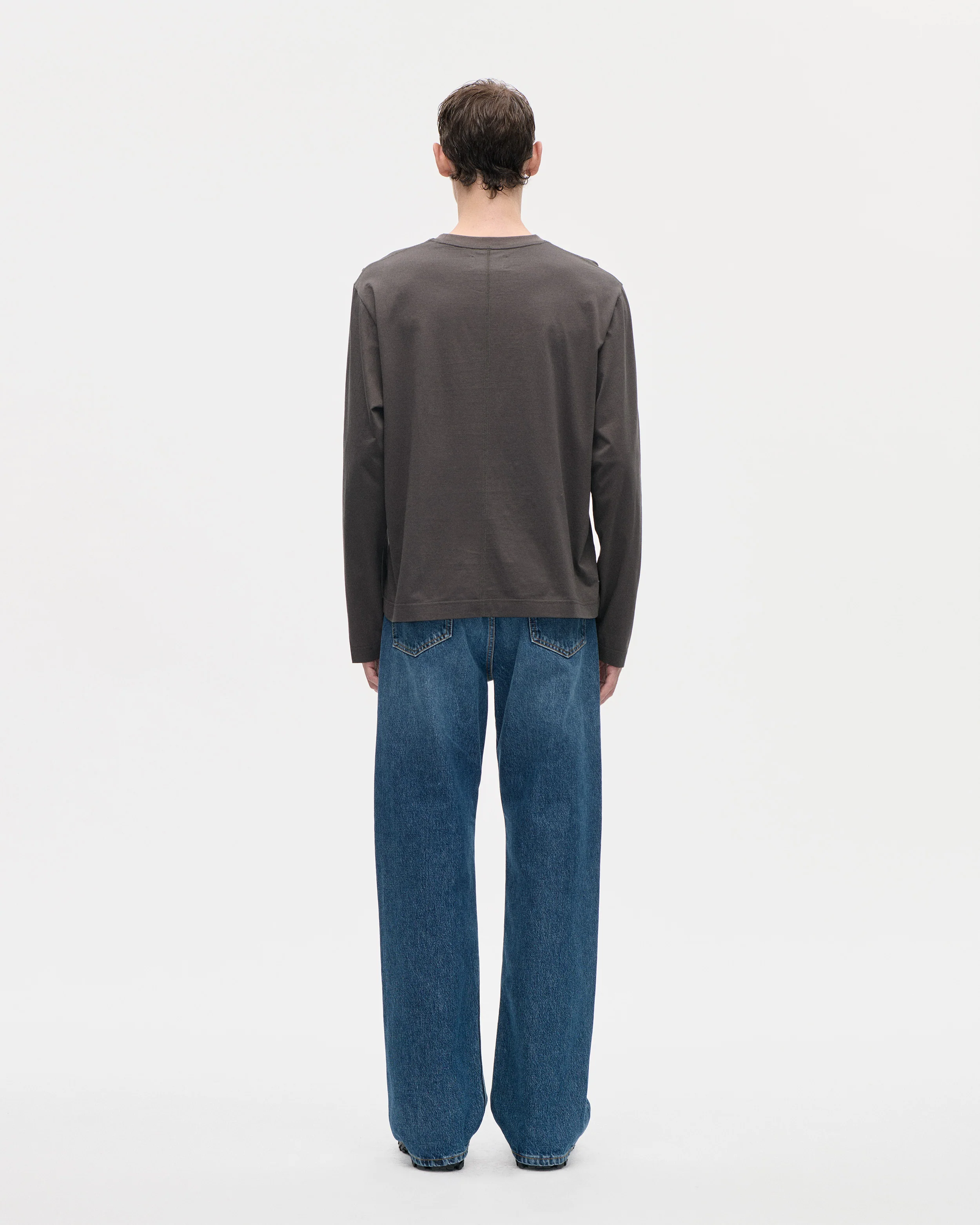 Seam Tee LS 140 081 Grey - Image 3