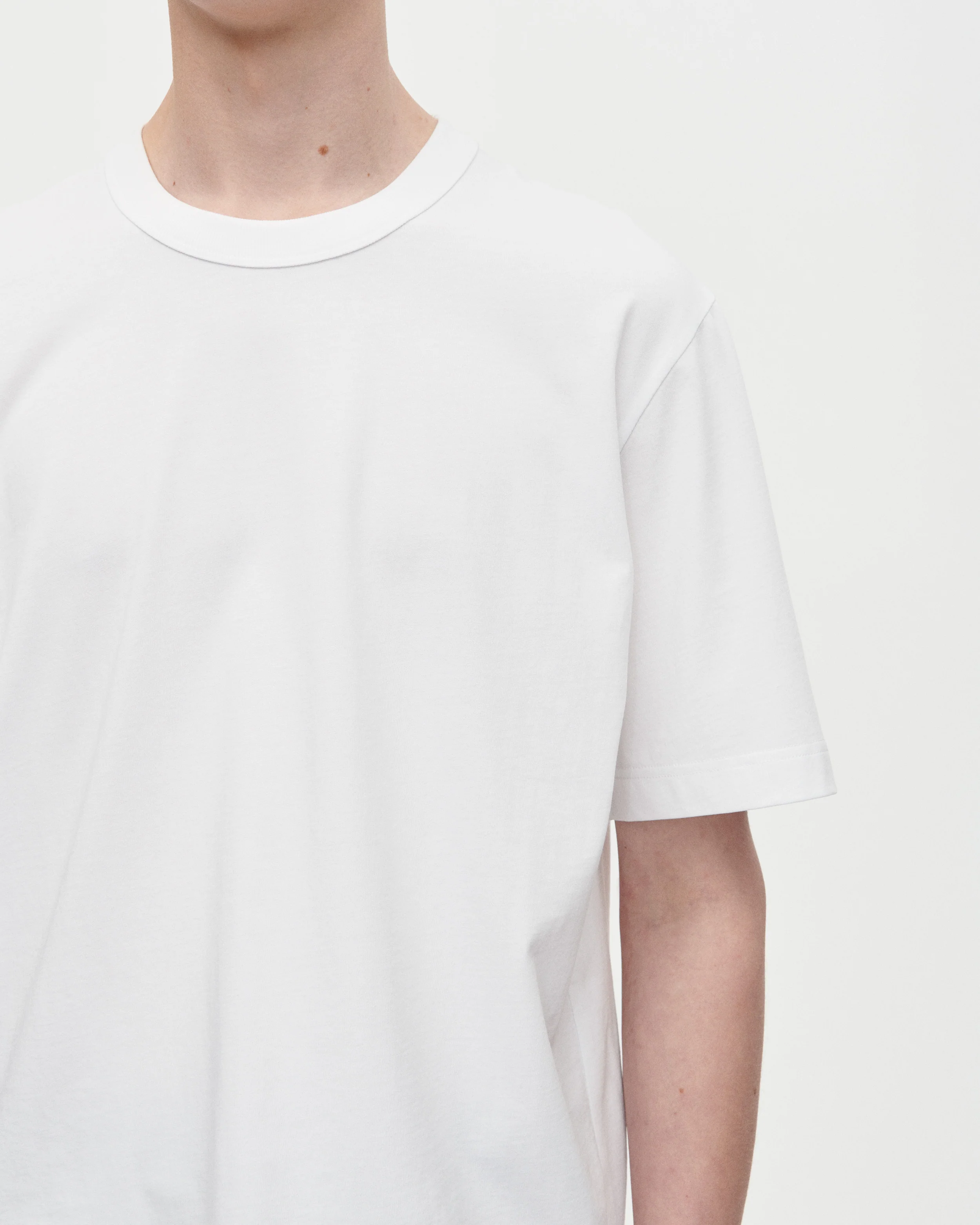 Seam Tee Organic 180 001 White - Image 4
