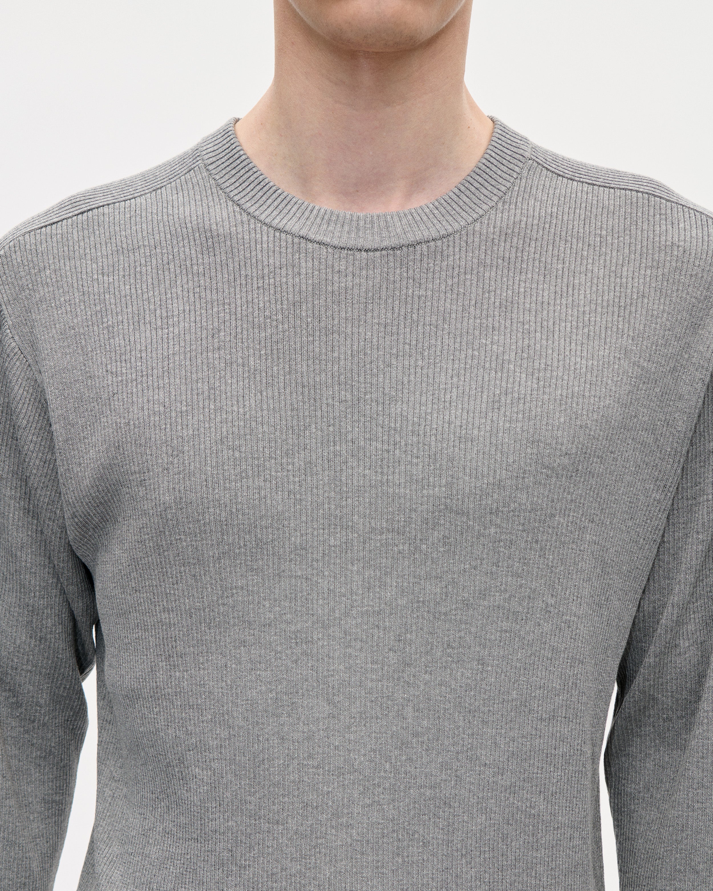 Torso Rib Crew Silco 081 Grey - Image 4