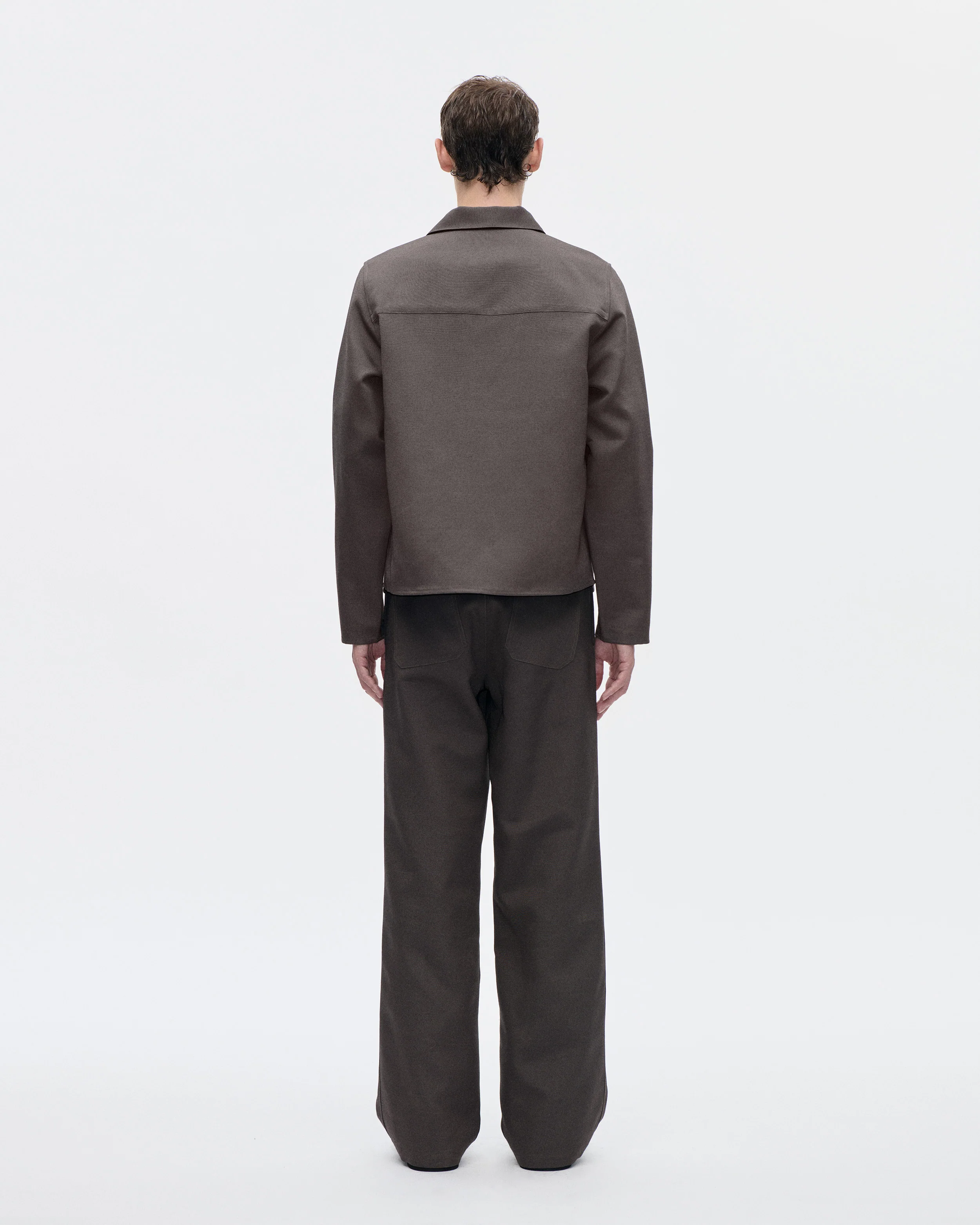 Work Shirt Wool Canvas 067 Rock - Image 3