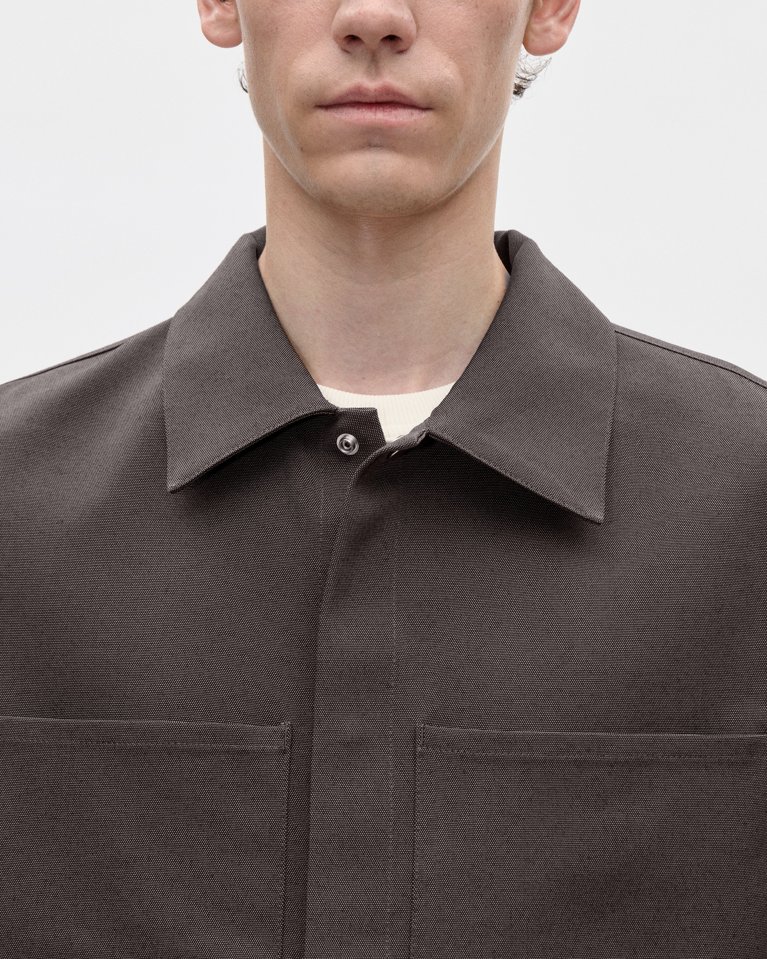 Work Shirt Wool Canvas 067 Rock - Image 4